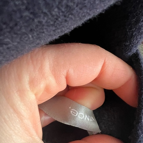 Vince Cashmere Wool Navy Gray Reversible Coat, size small - Picture 3 of 8